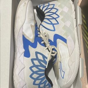 Puma White and Blue Athletic Shoes